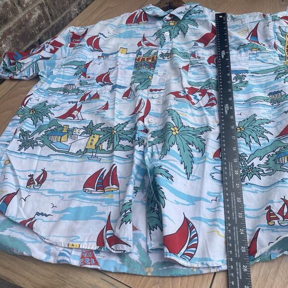 Vintage Hawaiian Shirt LG Vibrant Men’s Button Up By Catalina Beach‎ Naples FL. - Picture 6 of 8